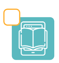 Tablet with open book icon